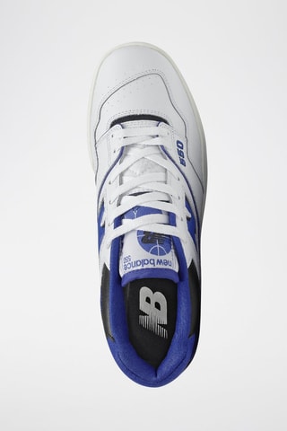 Sneakers en cuir 550 - Blanc et bleu