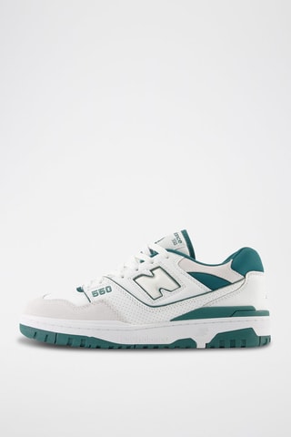 Sneakers en cuir 550 - Blanc et vert