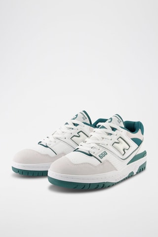 Sneakers en cuir 550 - Blanc et vert