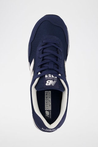 Sneakers en nubuck 515 - Bleu marine et blanc
