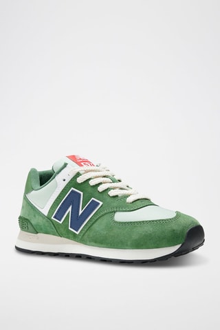 Sneakers en nubuck 574 - Vert