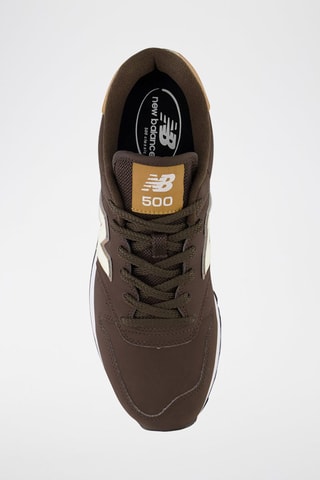 Sneakers en cuir 500 - Marron