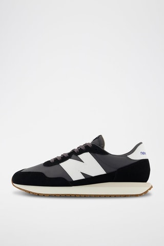 Sneakers en cuir 237 - Bleu nuit et gris foncé