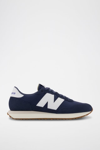 Sneakers en cuir 237 - Bleu marine et blanc