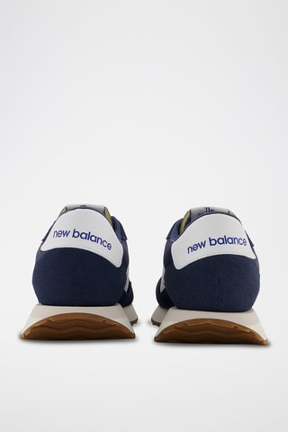 Sneakers en cuir 237 - Bleu marine et blanc