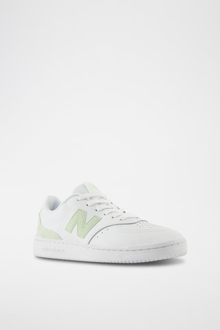 Baskets en nubuck Optic - Blanc et vert clair