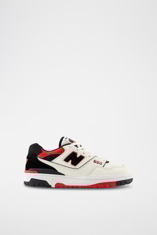 Baskets en cuir 550 - Rouge et noir