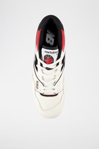 Baskets en cuir 550 - Rouge et noir