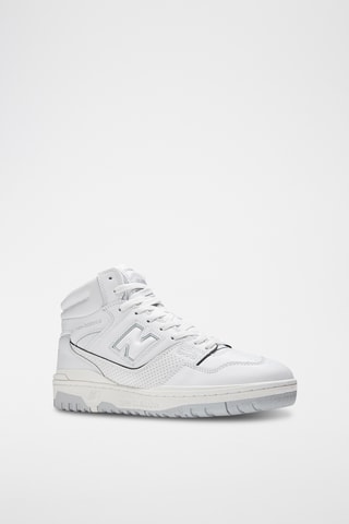 Baskets montantes en cuir 650 - Blanc