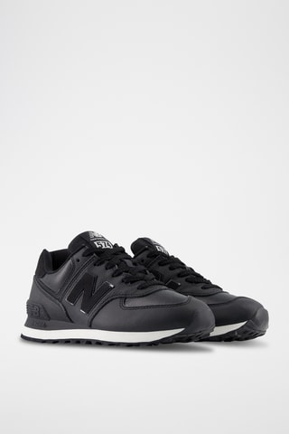 Baskets en cuir 574 - Noir