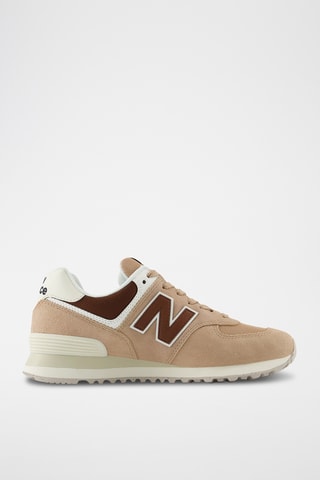 Baskets en cuir 574 - Taupe