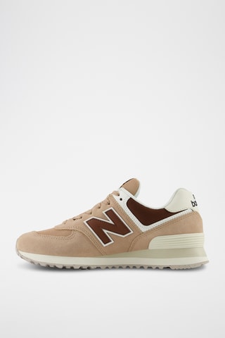 Baskets en cuir 574 - Taupe