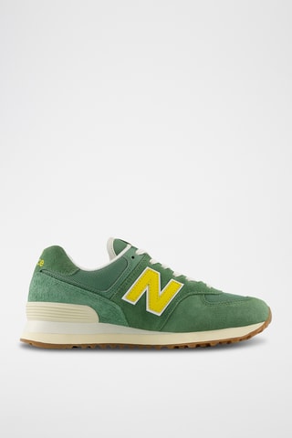 Baskets en nubuck 574 - Vert