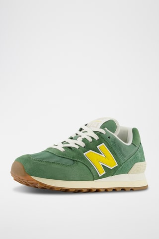 Baskets en nubuck 574 - Vert
