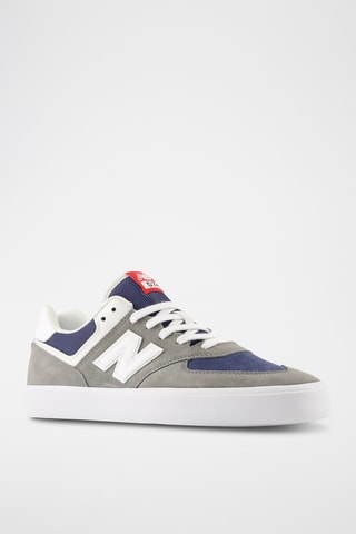 Baskets en cuir 574 - Bleu marine