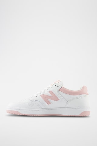 Baskets en cuir 480 - Blanc et rose