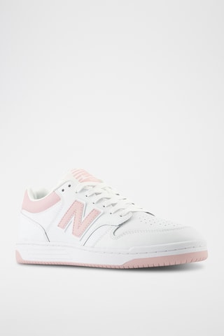 Baskets en cuir 480 - Blanc et rose