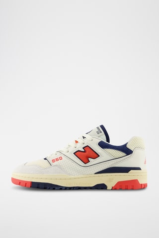 Baskets en cuir 550 - Blanc et bleu