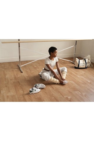 Baskets en cuir 550 - Blanc et vert