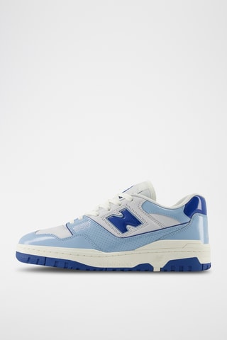 Baskets en cuir verni 550 - Bleu
