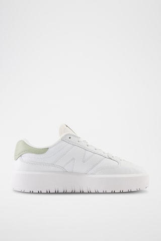 Baskets plateformes en cuir 302 - Blanc