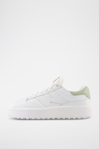 Baskets plateformes en cuir 302 - Blanc