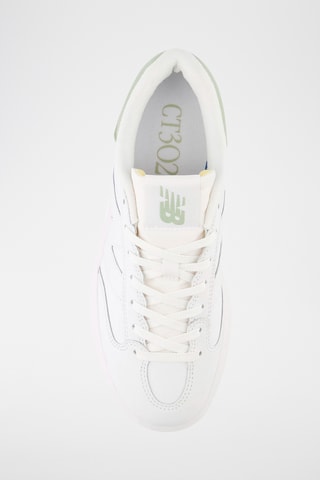 Baskets plateformes en cuir 302 - Blanc
