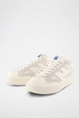 Baskets plateformes en nubuck 302 - Blanc