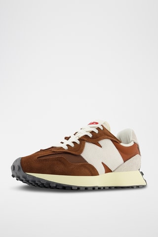 Baskets en nubuck 327 Lifestyle - Marron et blanc