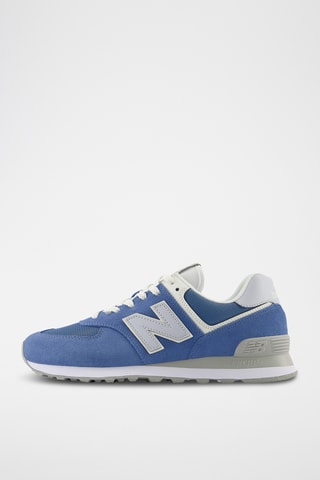 Baskets en cuir 574 - Bleu