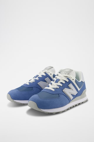 Baskets en cuir 574 - Bleu