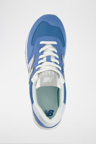 Baskets en cuir 574 - Bleu