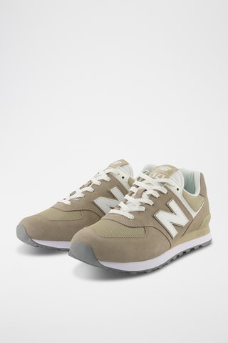 Baskets en cuir 574 - Beige