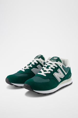 Baskets en cuir 574 - Vert