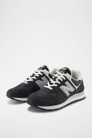 Baskets en cuir 574 - Gris foncé
