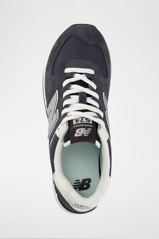 Baskets en cuir 574 - Gris foncé