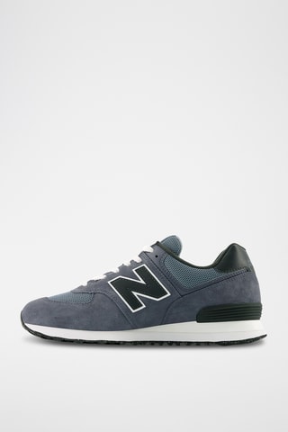 Baskets en nubuck 574 - Gris foncé