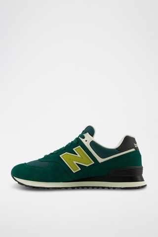 Baskets en nubuck 574 - Vert