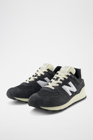 Baskets en nubuck 574 - Gris foncé
