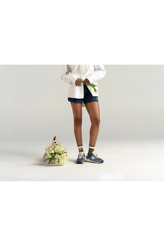 Baskets en nubuck 574 - Bleu clair