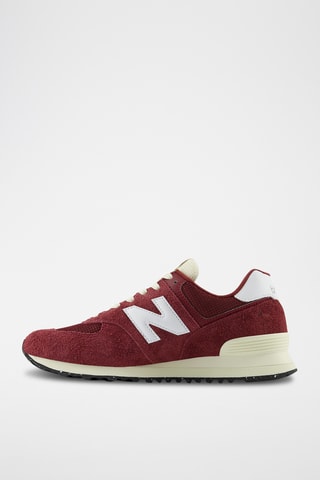 Baskets en nubuck 574 - Bordeaux