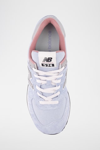 Baskets en nubuck 574 - Bleu clair