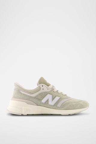 Baskets en nubuck 997 - Vert clair