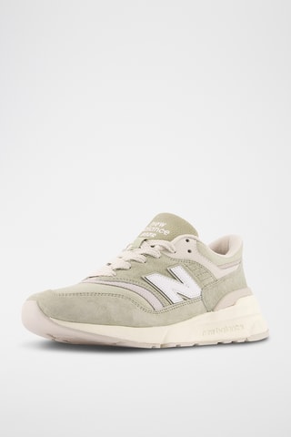 Baskets en nubuck 997 - Vert clair