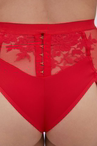 Tanga taille haute Nella - Rouge - Darjeeling