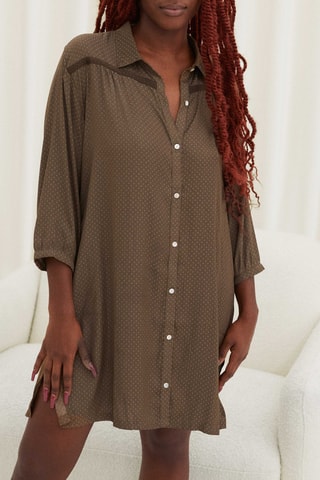 Camisa de dormir Emel - Caqui