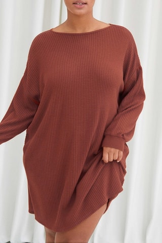 Camisa de dormir Esma - Vermelho-tijolo