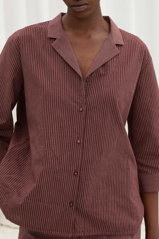 Camisa de pijama Mexico - Bordô