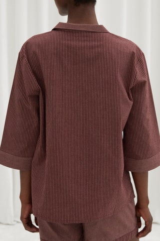 Camisa de pijama Mexico - Bordô