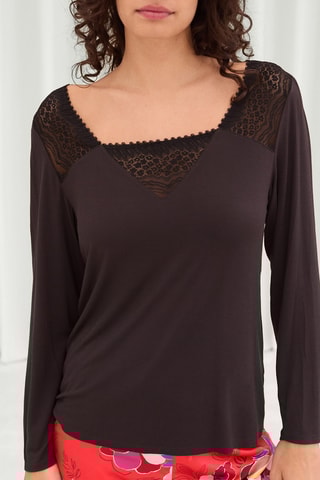 T-shirt de pijama Nao - Preto